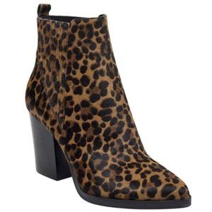 Marc Fisher Alva Genuine Calf Hair Bootie Leopard